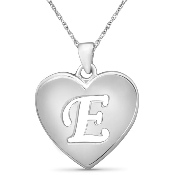 JewelonFire Initial Letter Pendant Necklace for Women | Customizable Sterling Silver A to Z Alphabet Monogram Necklaces For Gifts