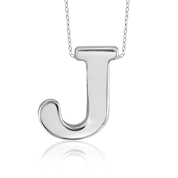 JewelonFire Sterling Silver "A to Z" Initial Pendant