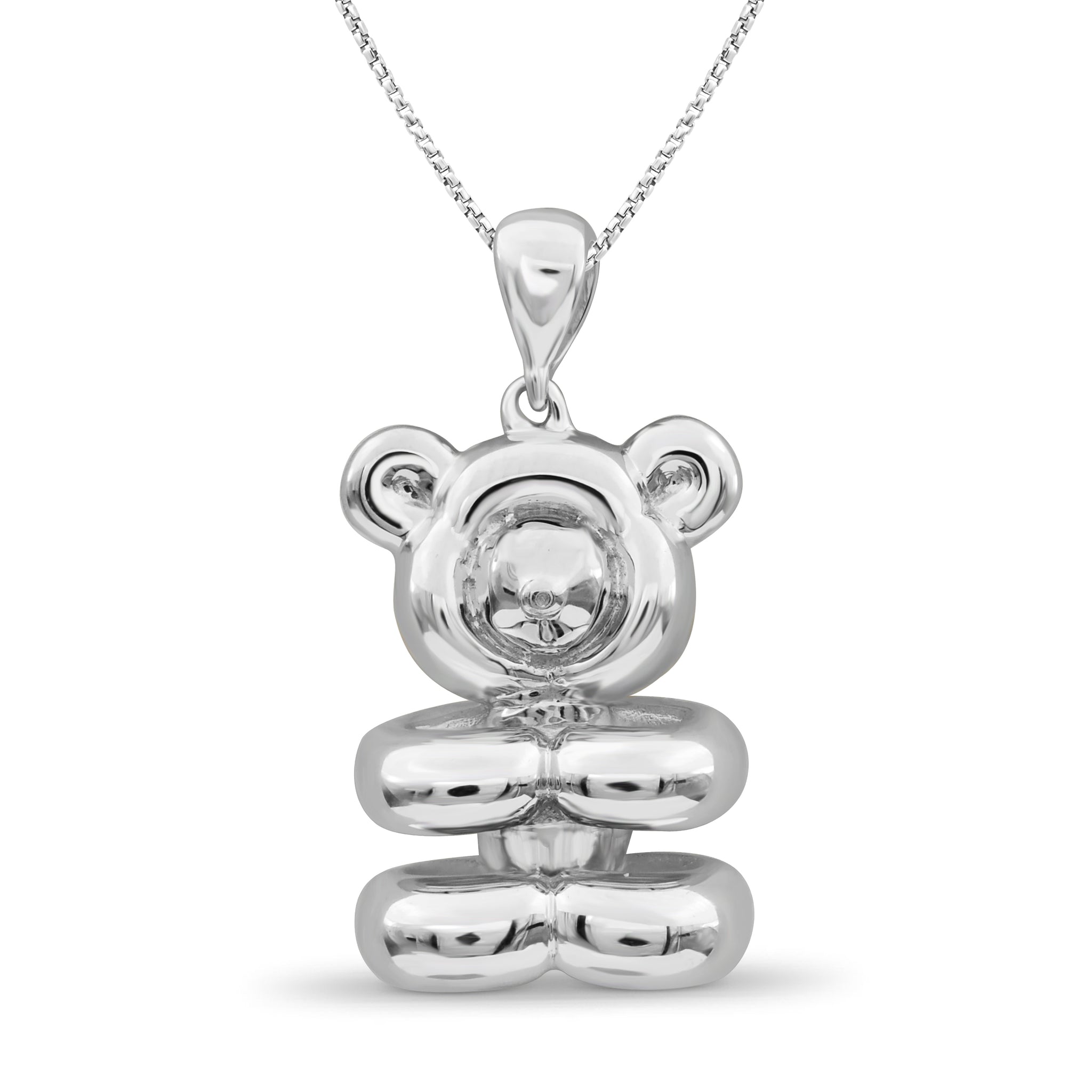 JewelonFire Sterling Silver Teddy Metal Pendant - Assorted Color