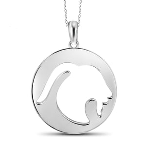 JewelonFire What's Your Sign? Capricorn Cutout Sterling Silver Pendant - Assorted Colors