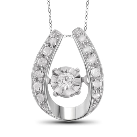 Diamond in the Sky White Diamond Accent Sterling Silver Pendant