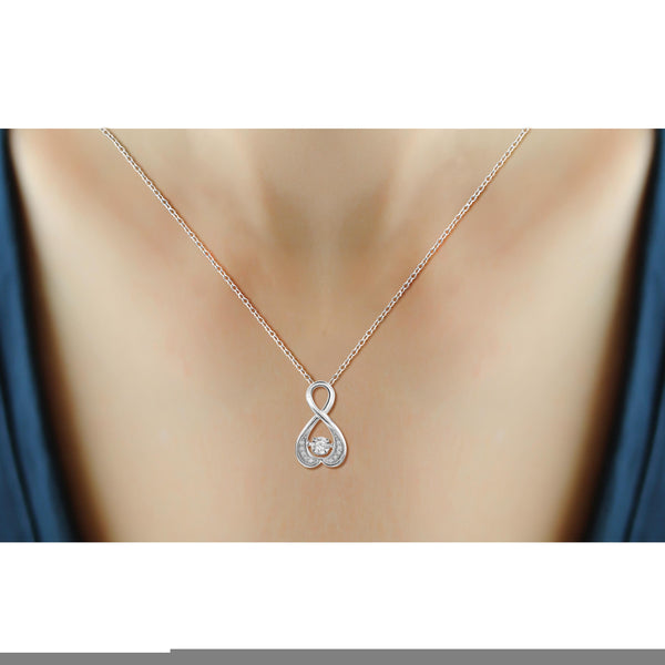 Diamond in the Sky White Diamond Accent Sterling Silver Infinity Pendant