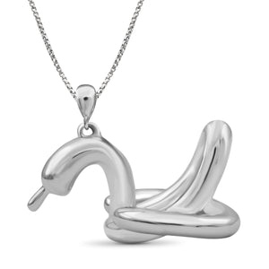 JewelonFire Sterling Silver Duck Metal Pendant - Assorted Color