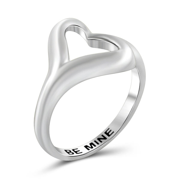 JewelonFire Sterling Silver Infinity Friendship Ring for Women | Personalized Be Mine Promise Eternity Knot Symbol Band