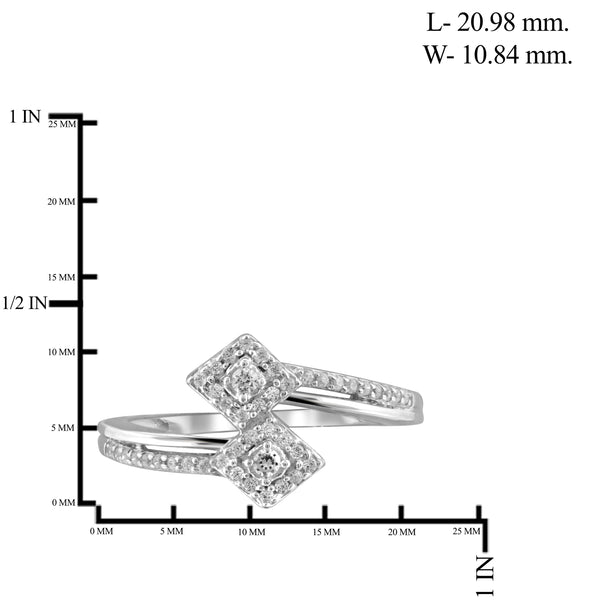 Jewelnova 1/5 Carat T.W. White Diamond 10K Gold Promise Ring - Assorted Colors