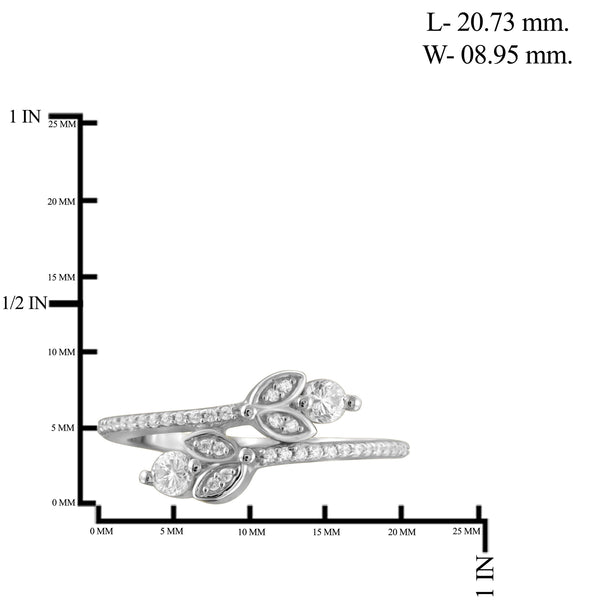 Jewelnova 1/3 Carat T.W. White Diamond 10K Gold Two Stone Ring - Assorted Colors
