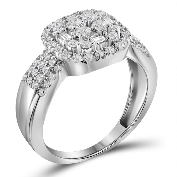 Jewelnova 1.00 Carat T.W. White Diamond 10K Gold Ring - Assorted Colors